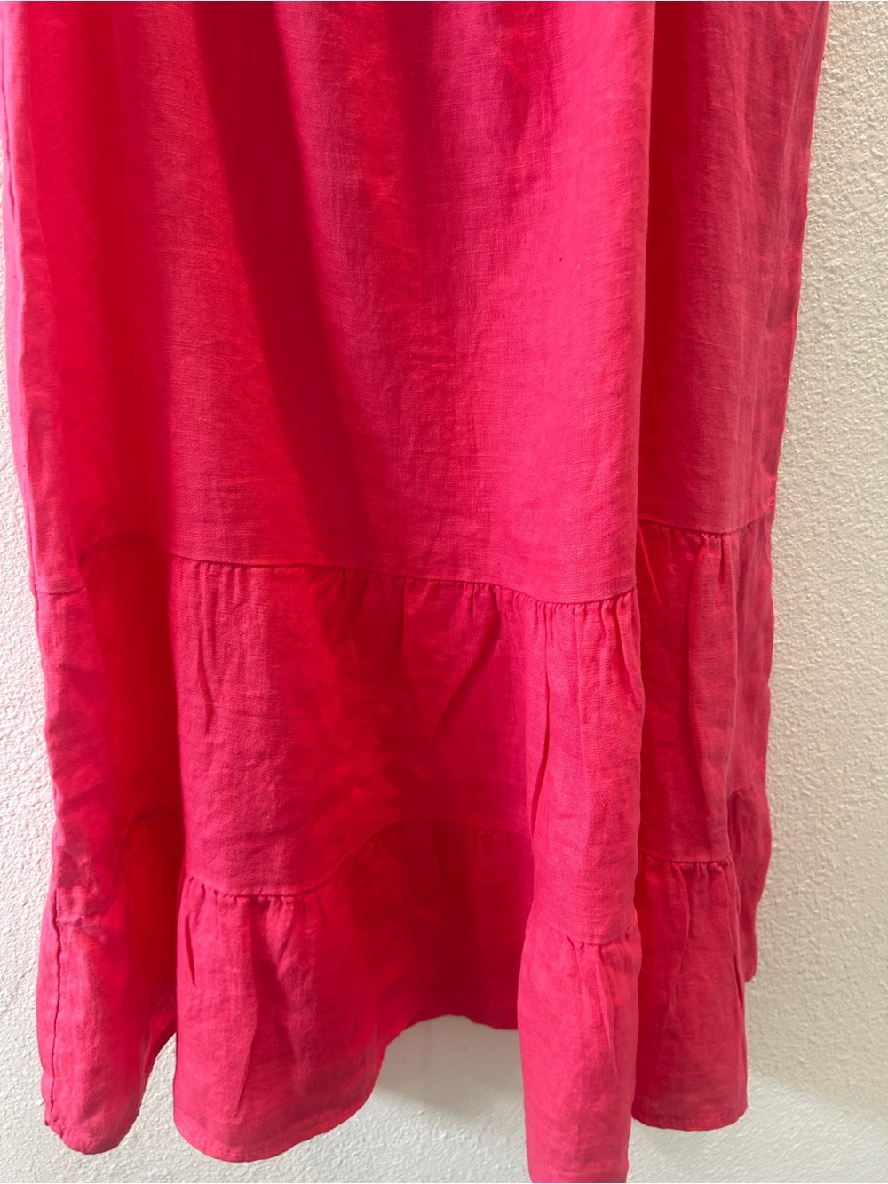 Relaxed Midi Dress in Bright Pink - Picture 3 of 7